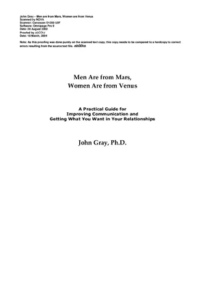 Thumbnail for Men Are From Mars Women Are From Venus