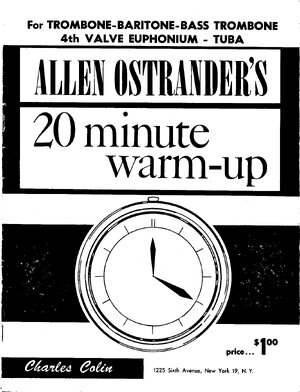 Thumbnail for ALLEN OSTRANDER'S 20 minute warm-up