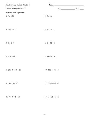 Thumbnail for Order Of Operations