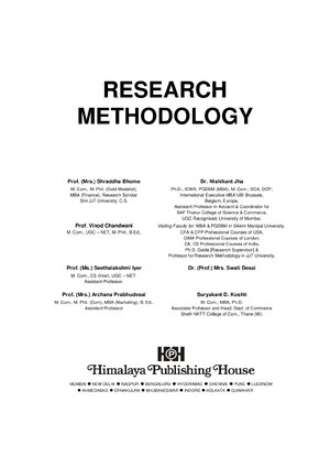 Thumbnail for Research Methodology