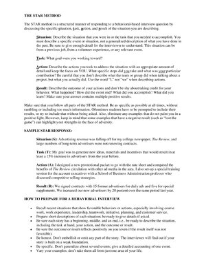 Thumbnail for Star Interview Questions And Answers