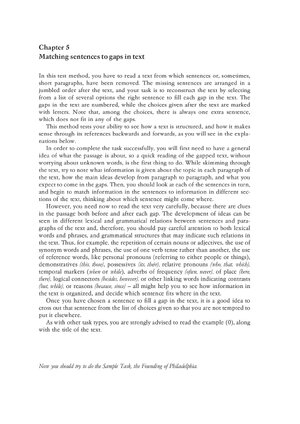Thumbnail for Chapter 5 Matching sentences to gaps in text