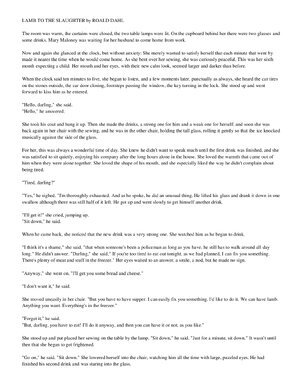 Thumbnail for Lamb to the Slaughter (Short story) Roald Dahl