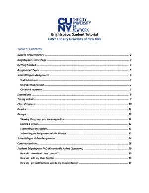 Thumbnail for Student Brightspace Guide