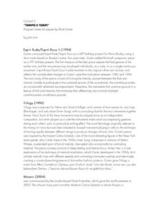 Concert 5 “TEMPO E TEMPI” Program Notes for pieces thumbnail