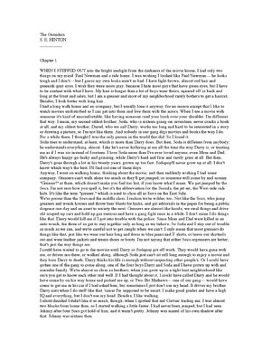 Thumbnail for The Outsiders Novel By SE Hinton