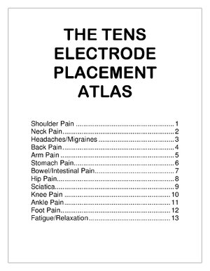 Thumbnail for The TENS Electrode Placement Atlas