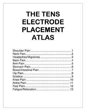 Thumbnail for The Tens Electrode Placement Atlas
