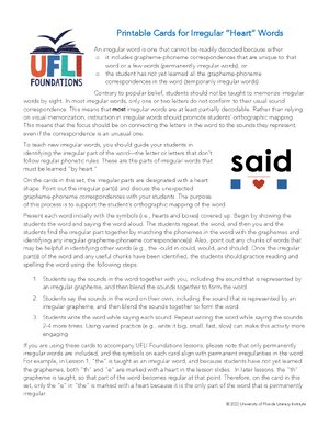 Thumbnail for UFLI Heart Word Printable Cards