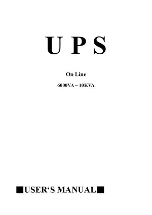 Thumbnail for U P S On Line 6000VA – 10KVA