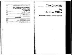 The Crucible - Book (Act 1) thumbnail