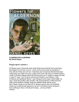 Thumbnail for Flowers for Algernon by Daniel Keyes