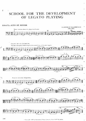 Thumbnail for BLAZHEVICH-30 Legato Studies