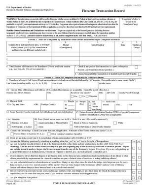 Thumbnail for Firearms Transaction Record 0