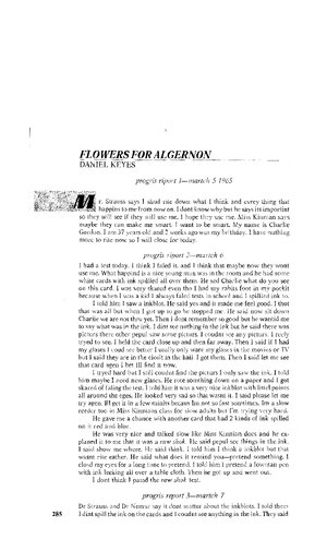 Thumbnail for Flowers for Algernon (Short story)