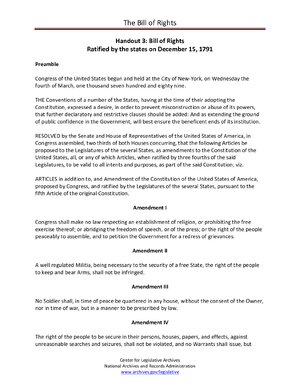 Thumbnail for The Bill of Rights