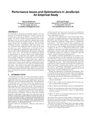 Thumbnail for Javascript High Performance and Optimization Practices