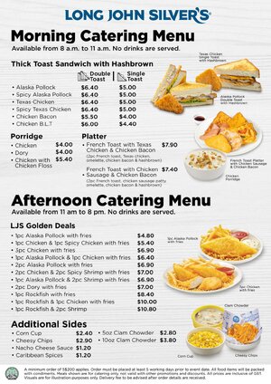 Thumbnail for Long John Silver Catering Menu