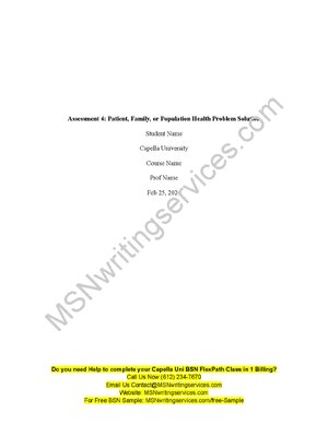 Thumbnail for Nurs 4900 Assessment 4 Brochure