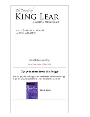 Thumbnail for King Lear by Shakespeare