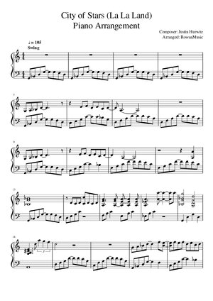 Thumbnail for La La Land City Of Stars For Piano