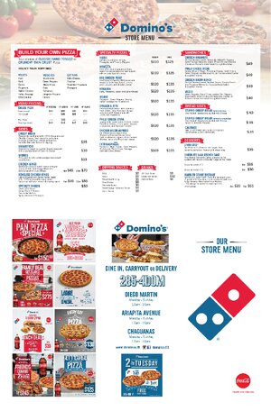 Thumbnail for Domino's STORE MENU