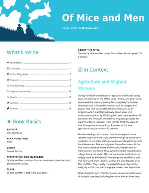 Thumbnail for Of Mice and Men Study Guide