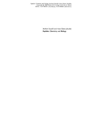 Thumbnail for Peptides Chemistry And Biology