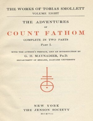 Thumbnail for The Adventures of Ferdinand Count Fathom