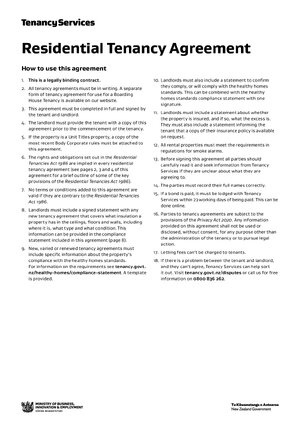 Thumbnail for Residential Tenancy Agreement