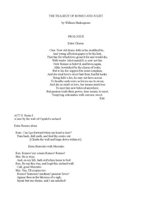 Thumbnail for Romeo And Juliet Act 2