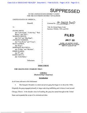 Thumbnail for Gangster Disciples literature 1 16"