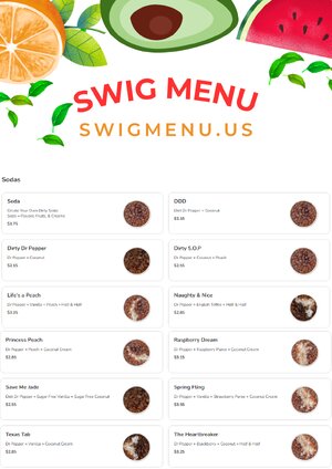 Thumbnail for Swig Menu (United States)