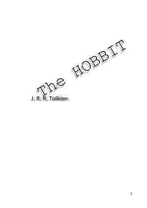 Thumbnail for The Hobbit