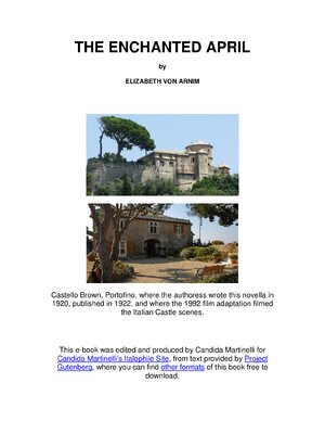 Thumbnail for The Enchanted April by Elizabeth Von Arnim