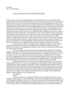 The Road Novel by Cormac McCarthy thumbnail