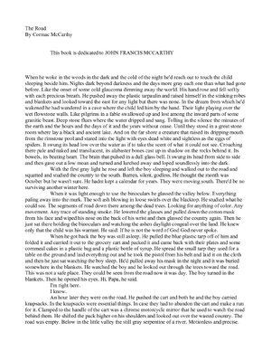 Thumbnail for The Road Novel by Cormac McCarthy