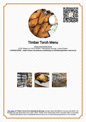 Thumbnail for Timber & Torch Menu