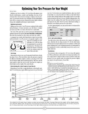Thumbnail for Optimizing Your Tire Pressure for Your Weight
