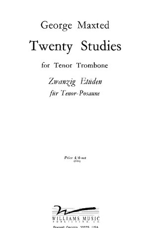 Thumbnail for George Maxted 20 Studies