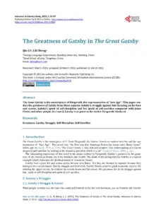 The Greatness of Gatsby in The Great Gatsby thumbnail