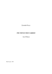 Essay The Things They Carried thumbnail