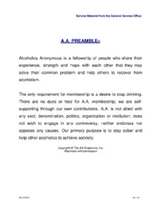 A.A. PREAMBLE thumbnail