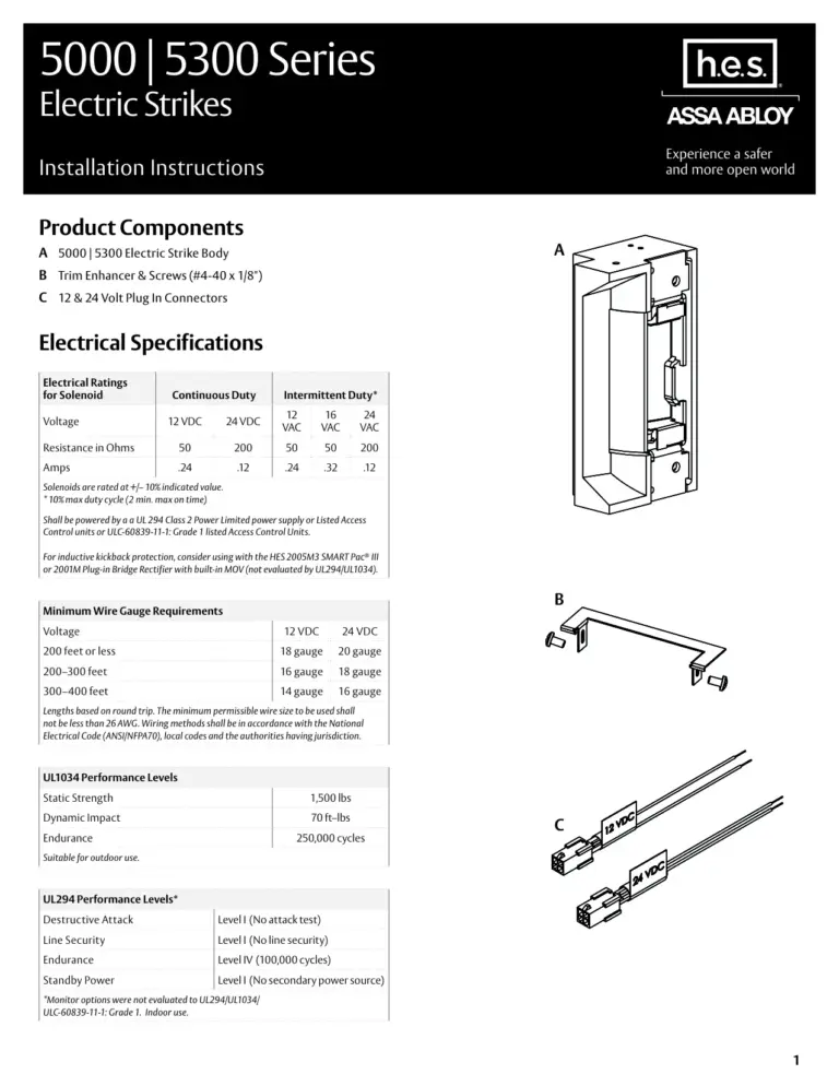 5000-5300 Install Instructions