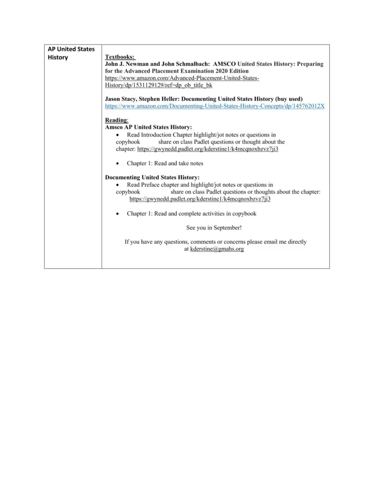 AP United States History