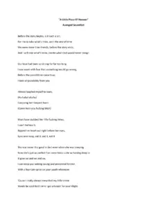 A Little Piece Of Heaven Lyrics thumbnail