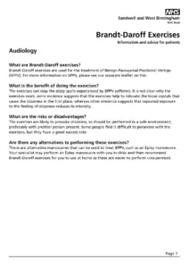 Audiology Brandt-Daroff Exercises thumbnail