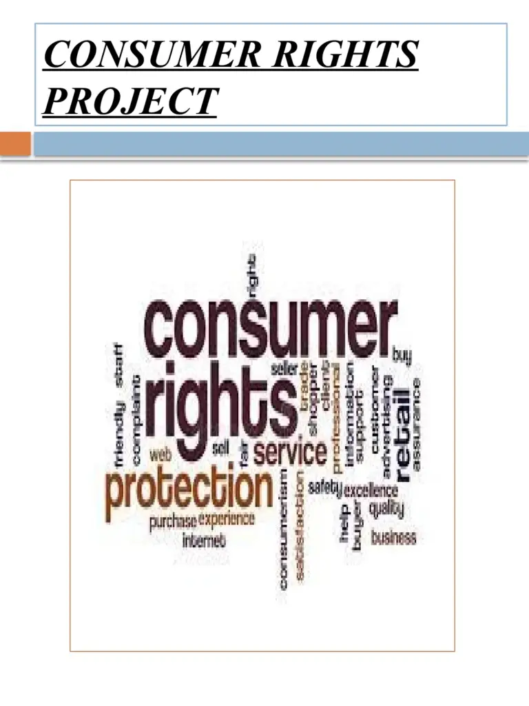 Consumer Rights Project Class 10