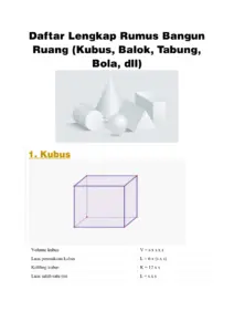 Daftar Lengkap Rumus Bangun Ruang thumbnail