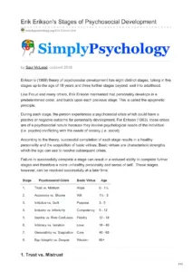 Erik Erikson'S Stages Of Psychosocial Development thumbnail